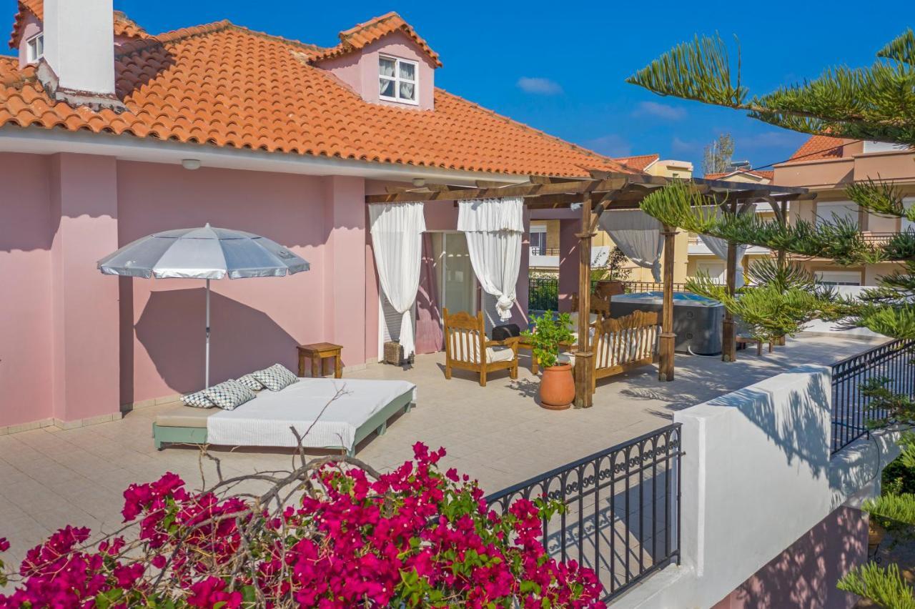 Anna'S Brilliant Villa In Ialysos Bagian luar foto