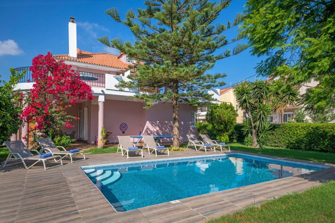Anna'S Brilliant Villa In Ialysos Bagian luar foto